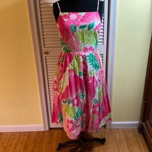 Lilly Pulitzer dress with parrots size 12